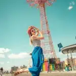 Life transitions therapy NYC, Manhattan, Brooklyn, woman, theme park, joy, counseling, Queens, therapist, change, playful, fun