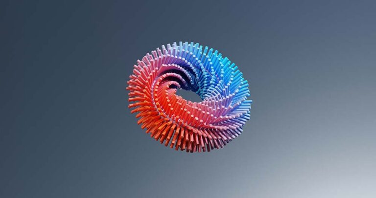A multicolored object flying in the sky